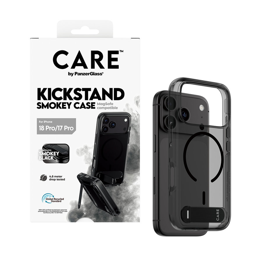 CARE - Puzdro Kickstand s MagSafe pre iPhone 18 Pro/17 Pro, čierna