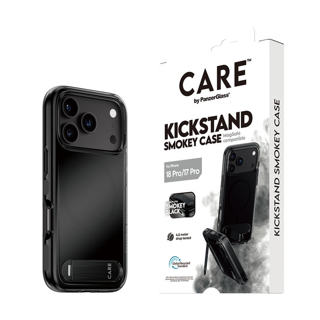 CARE - Puzdro Kickstand s MagSafe pre iPhone 18 Pro/17 Pro, čierna