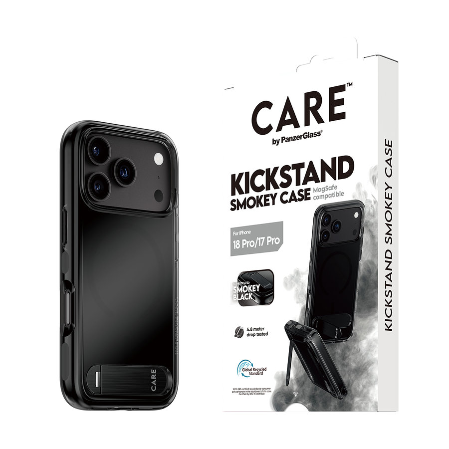 CARE - Puzdro Kickstand s MagSafe pre iPhone 18 Pro/17 Pro, čierna
