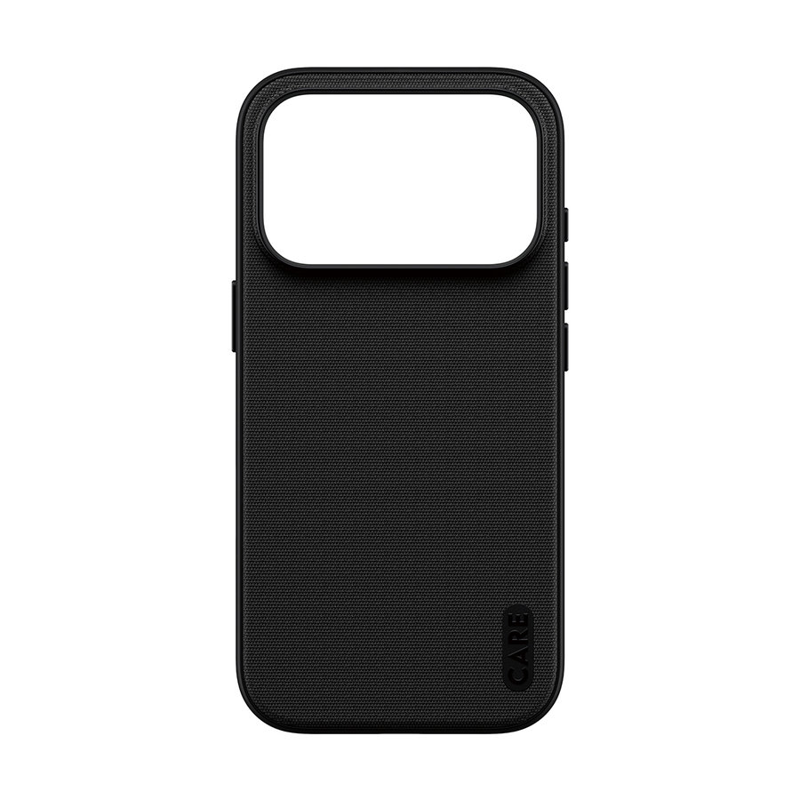 CARE - Puzdro Fusion Fabric s MagSafe pre iPhone 18 Pro/17 Pro, čierna