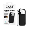 CARE - Puzdro Fusion Fabric s MagSafe pre iPhone 18 Pro/17 Pro, čierna