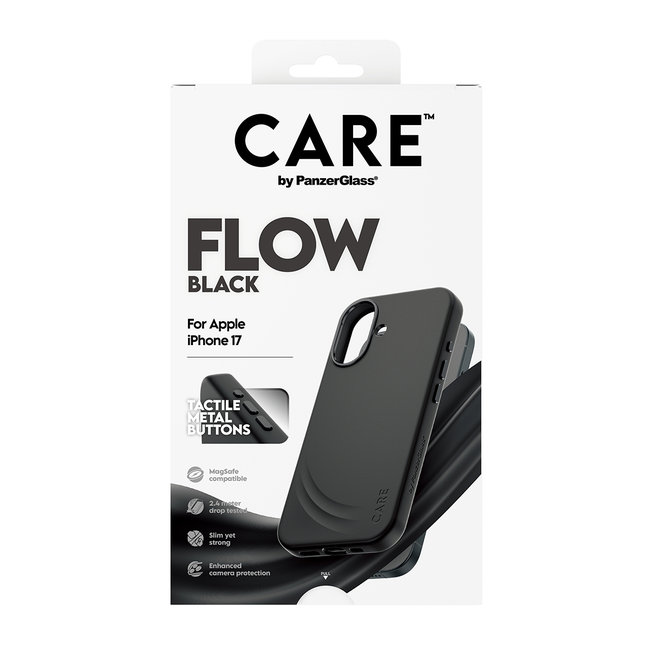 CARE - Puzdro FLOW s MagSafe pre iPhone 17, čierna