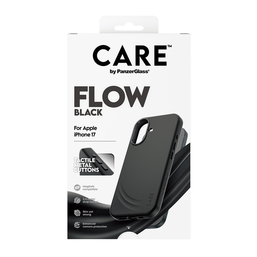 CARE - Puzdro FLOW s MagSafe pre iPhone 17, čierna
