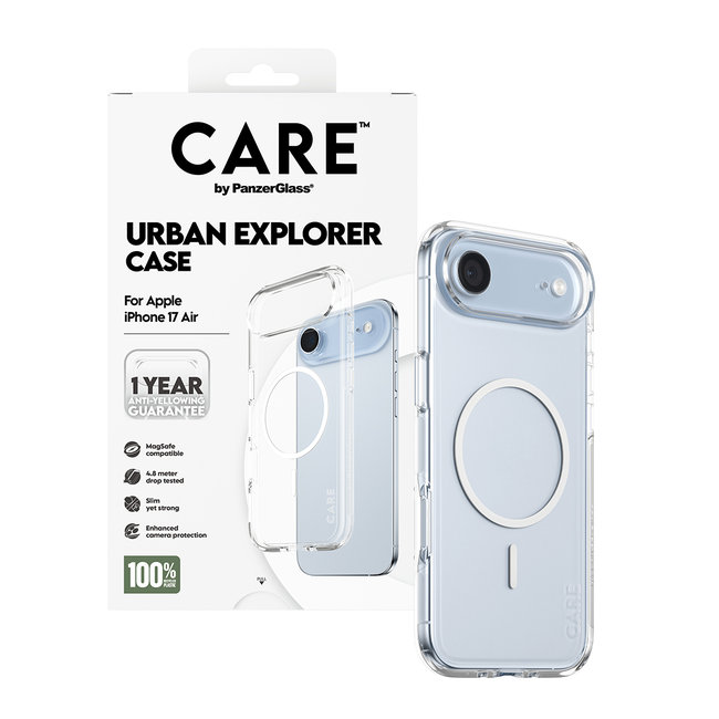 CARE - Puzdro Urban Explorer s MagSafe pre iPhone 17 Air, biela