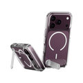 CARE - Puzdro Kickstand s bielym MagSafe pre iPhone 18 Pro/17 Pro, transparentná