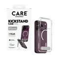CARE - Puzdro Kickstand s bielym MagSafe pre iPhone 18 Pro/17 Pro, transparentná