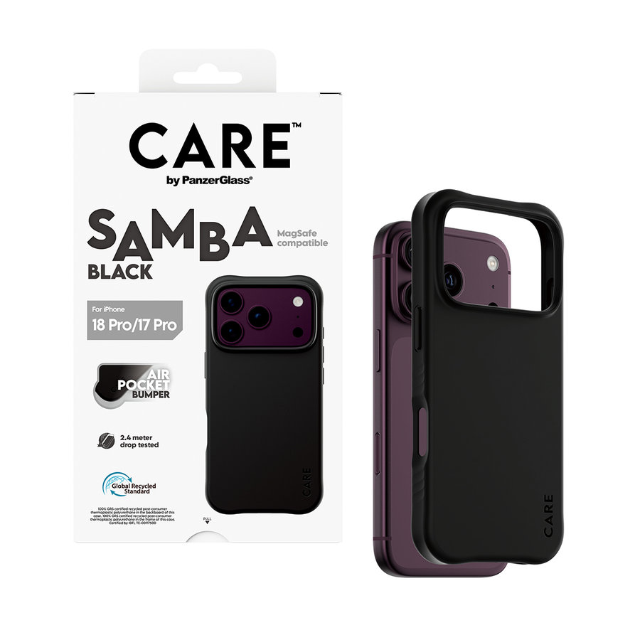 CARE - Puzdro Samba s MagSafe pre iPhone 18 Pro/17 Pro, čierna