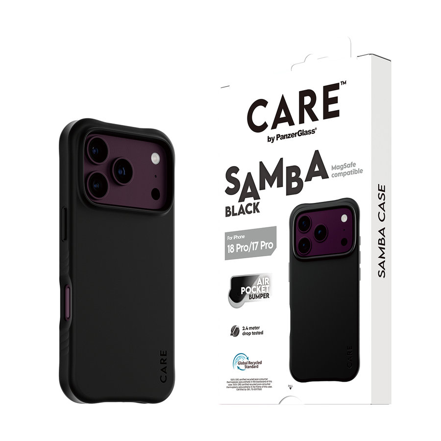CARE - Puzdro Samba s MagSafe pre iPhone 18 Pro/17 Pro, čierna