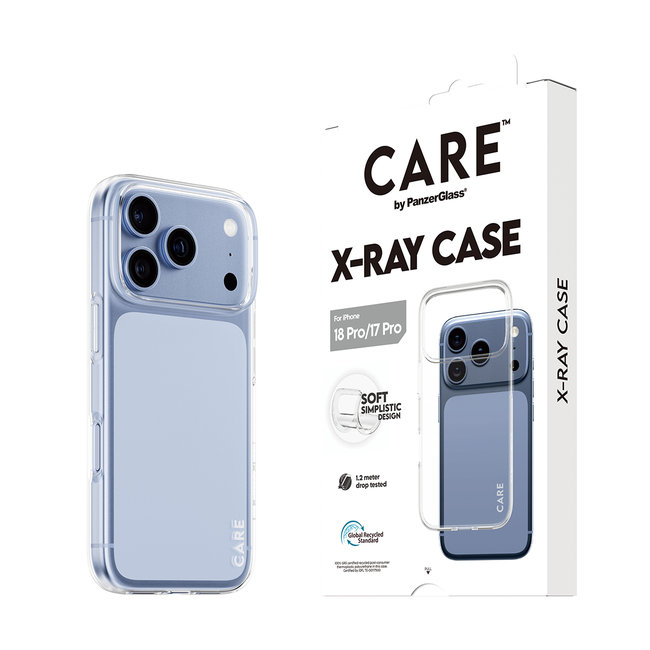 CARE - Puzdro X-Ray pre iPhone 18 Pro/17 Pro, transparentná