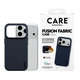 CARE - Puzdro Fusion Fabric s MagSafe pre iPhone 18 Pro/17 Pro, modrá