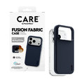 CARE - Puzdro Fusion Fabric s MagSafe pre iPhone 18 Pro/17 Pro, modrá