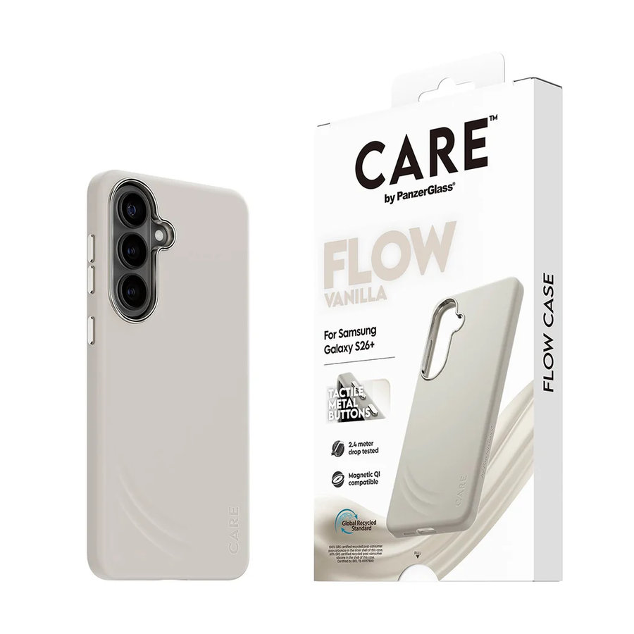 CARE - Puzdro FLOW s QI pre Samsung Galaxy S26+, vanilla