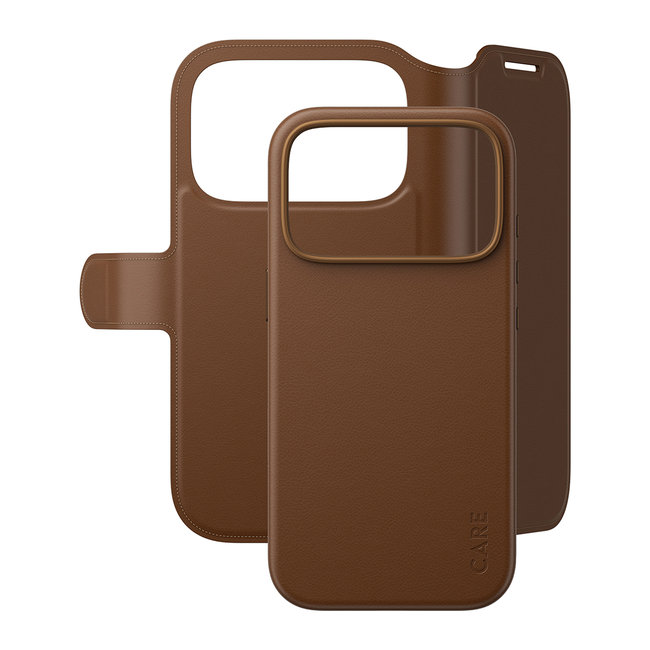 CARE - Puzdro Wallet Tango Two-In-One s MagSafe pre iPhone 18 Pro/17 Pro, hnedá
