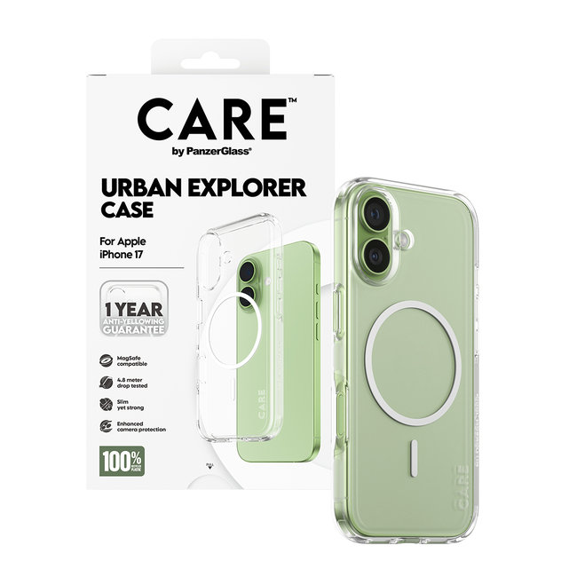 CARE - Puzdro Urban Explorer s MagSafe pre iPhone 17, biela