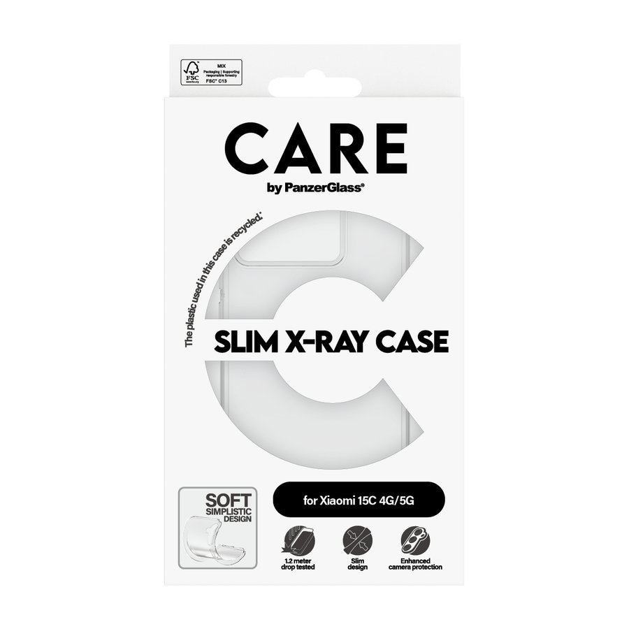 CARE - Puzdro X-Ray pre Xiaomi 15C 5G, transparentná