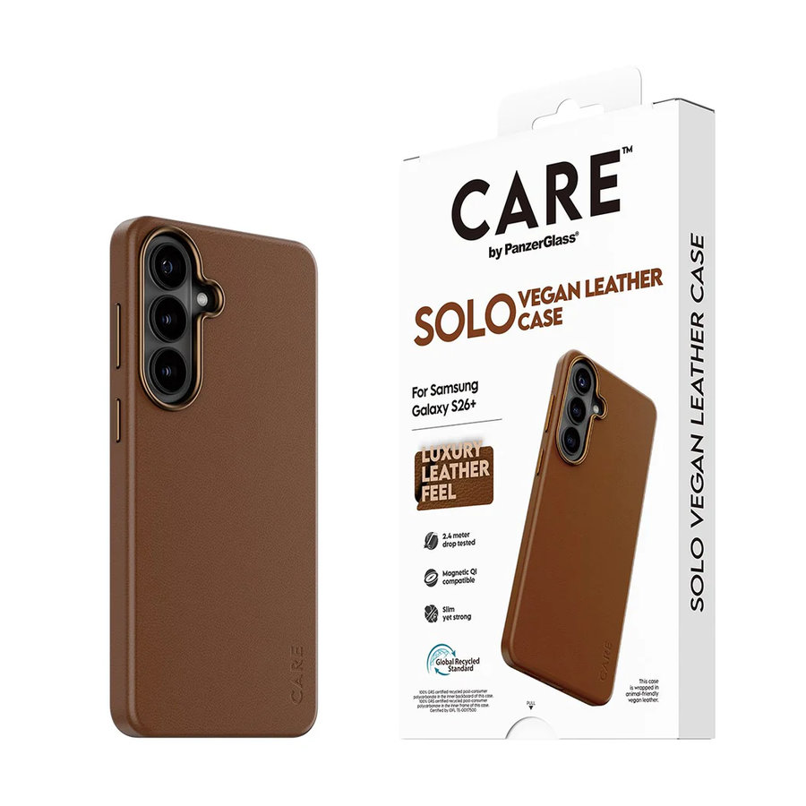 CARE - Puzdro Solo pre Samsung Galaxy S26+, hnedá