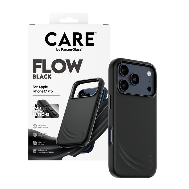 CARE - Puzdro FLOW s MagSafe pre iPhone 17 Pro, čierna