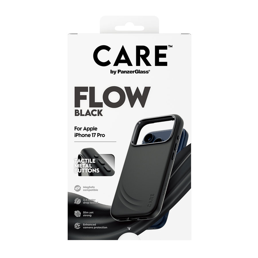 CARE - Puzdro FLOW s MagSafe pre iPhone 17 Pro, čierna