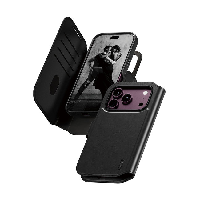CARE - Puzdro Wallet Tango Two-In-One s MagSafe pre iPhone 18 Pro/17 Pro, čierna