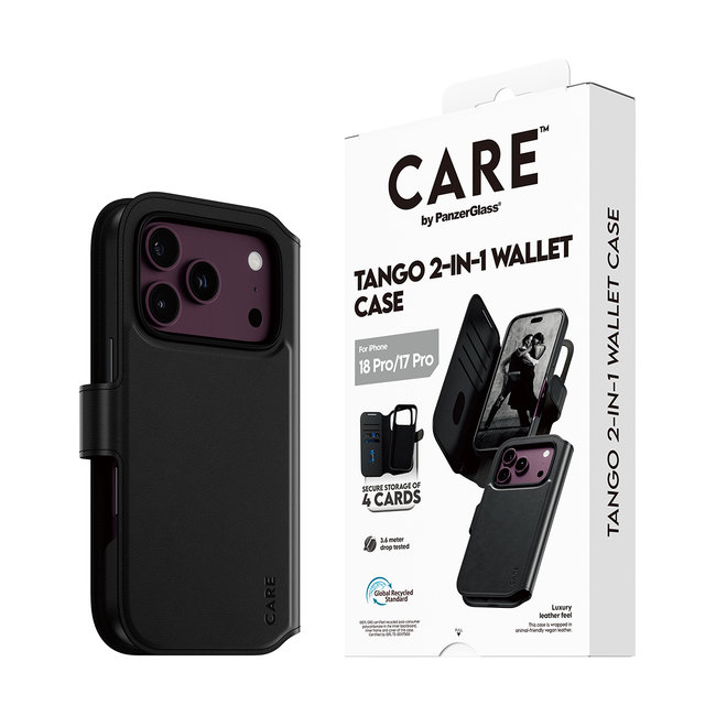 CARE - Puzdro Wallet Tango Two-In-One s MagSafe pre iPhone 18 Pro/17 Pro, čierna