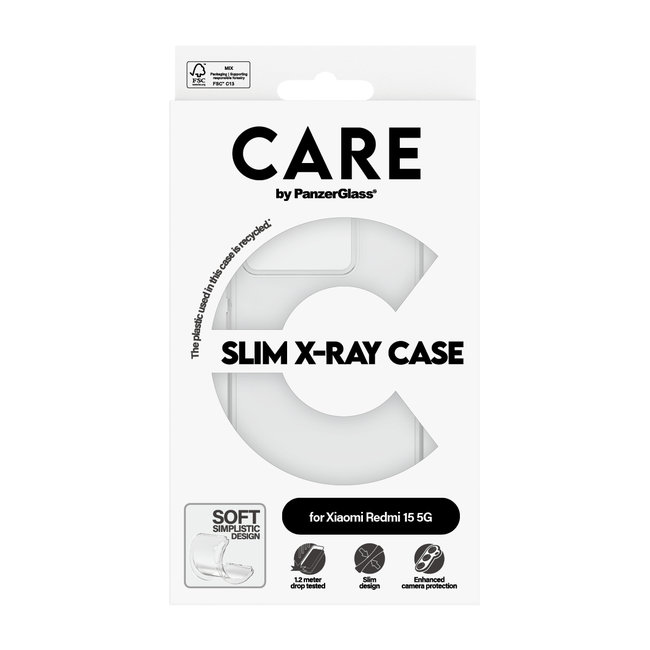 CARE - Puzdro X-Ray pre Xiaomi Redmi 15 5G, transparentná