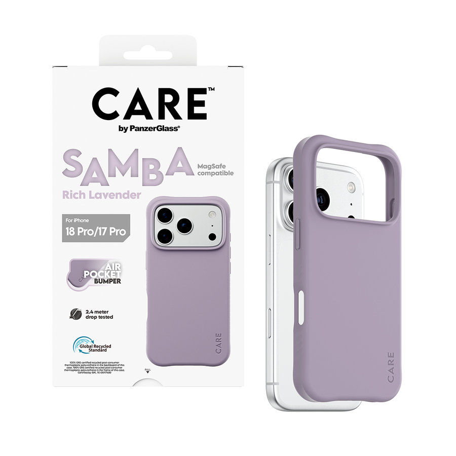 CARE - Puzdro Samba s MagSafe pre iPhone 18 Pro/17 Pro, rich lavender