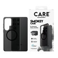 CARE - Puzdro Smokey s čiernym QI pre Samsung Galaxy S26 Ultra, čierna