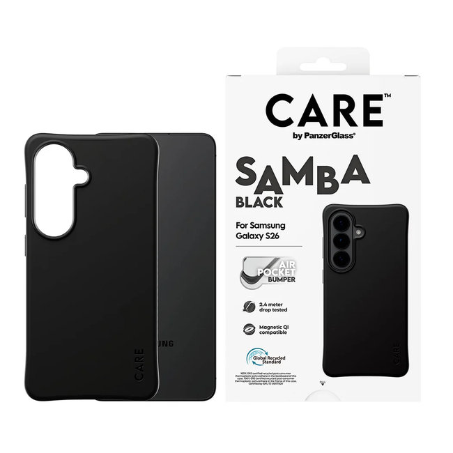CARE - Puzdro Samba s QI pre Samsung Galaxy S26, čierna