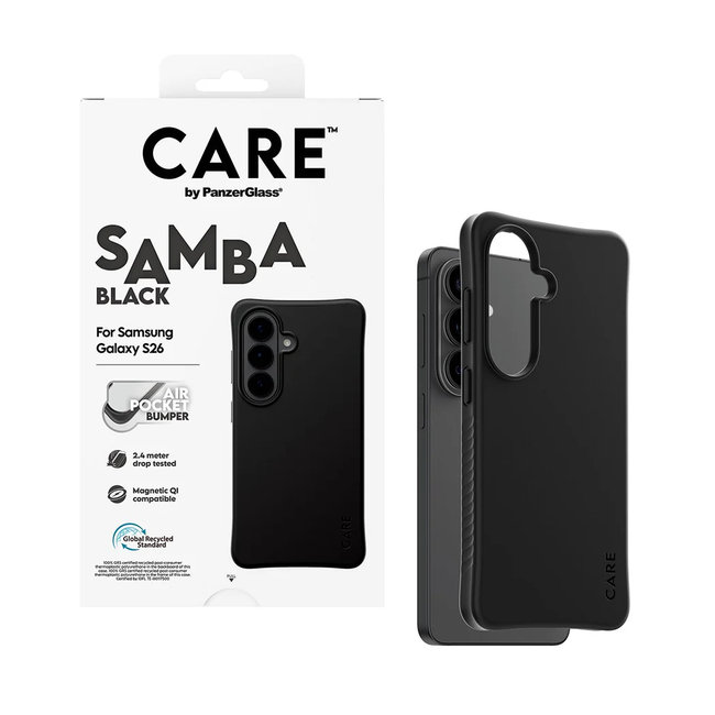 CARE - Puzdro Samba s QI pre Samsung Galaxy S26, čierna