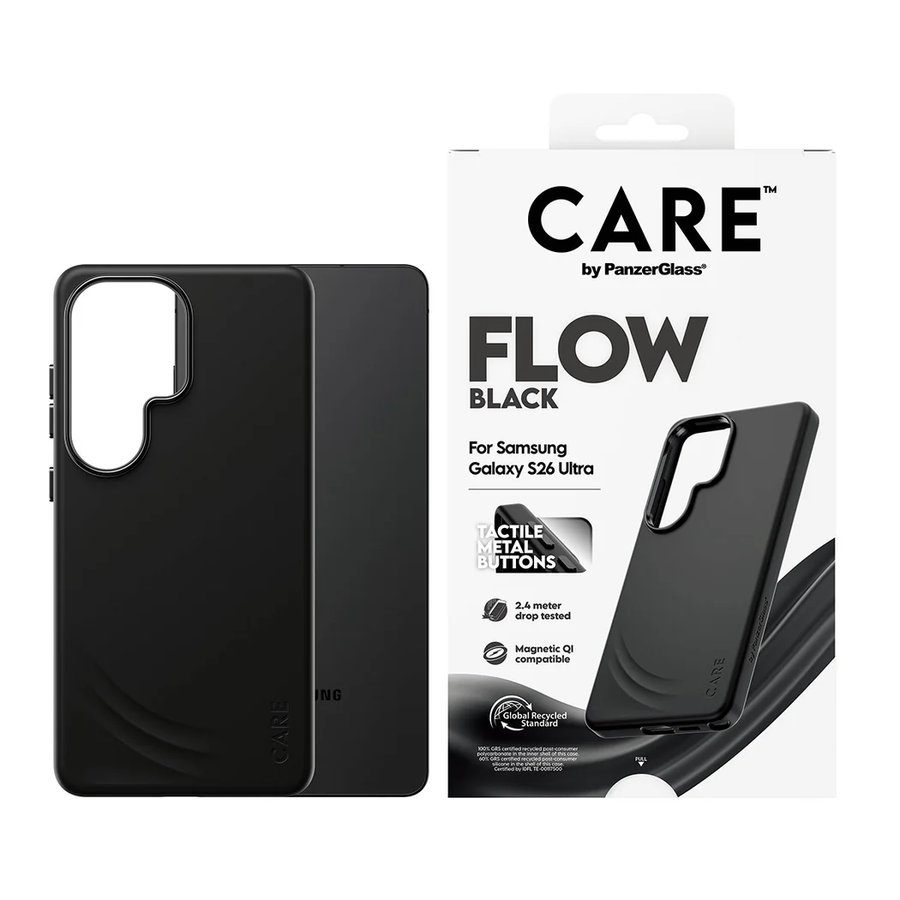 CARE - Puzdro FLOW s QI pre Samsung Galaxy S26 Ultra, čierna