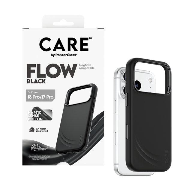 CARE - Puzdro FLOW s MagSafe pre iPhone 18 Pro/17 Pro, čierna