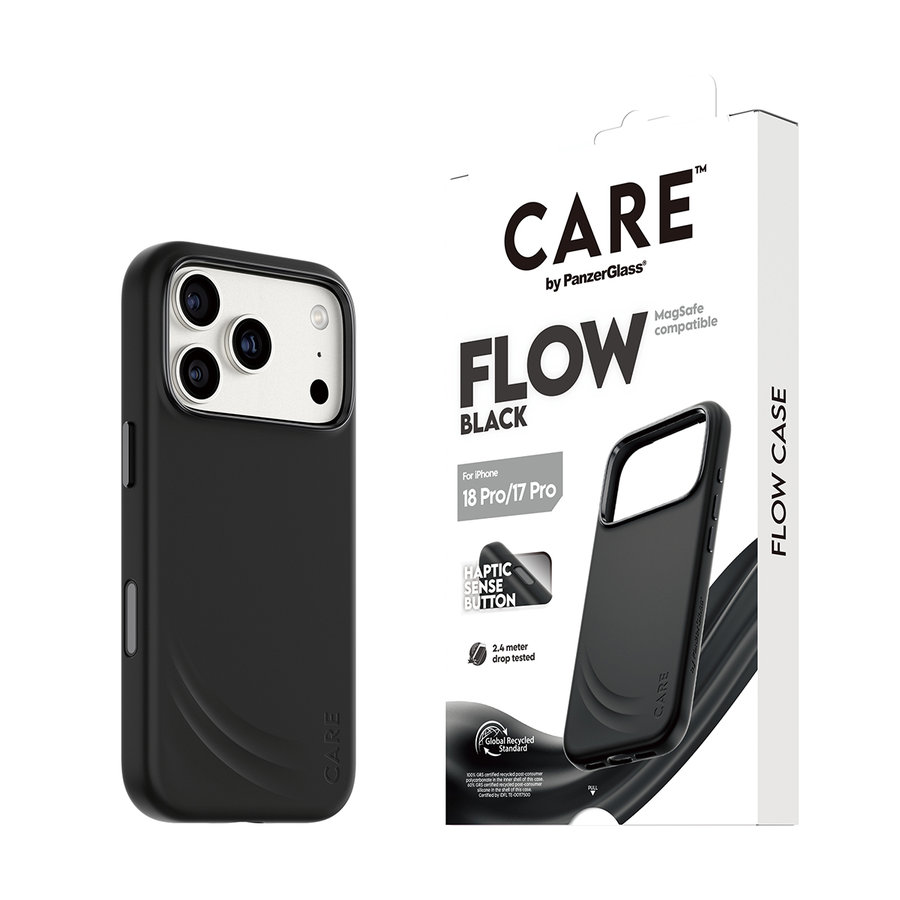 CARE - Puzdro FLOW s MagSafe pre iPhone 18 Pro/17 Pro, čierna