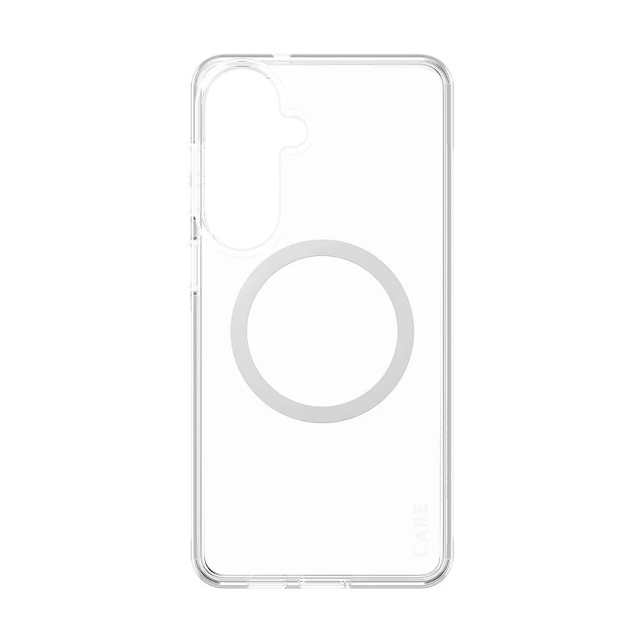 CARE - Puzdro Urban Explorer s bielym QI pre Samsung Galaxy S26+, transparentná