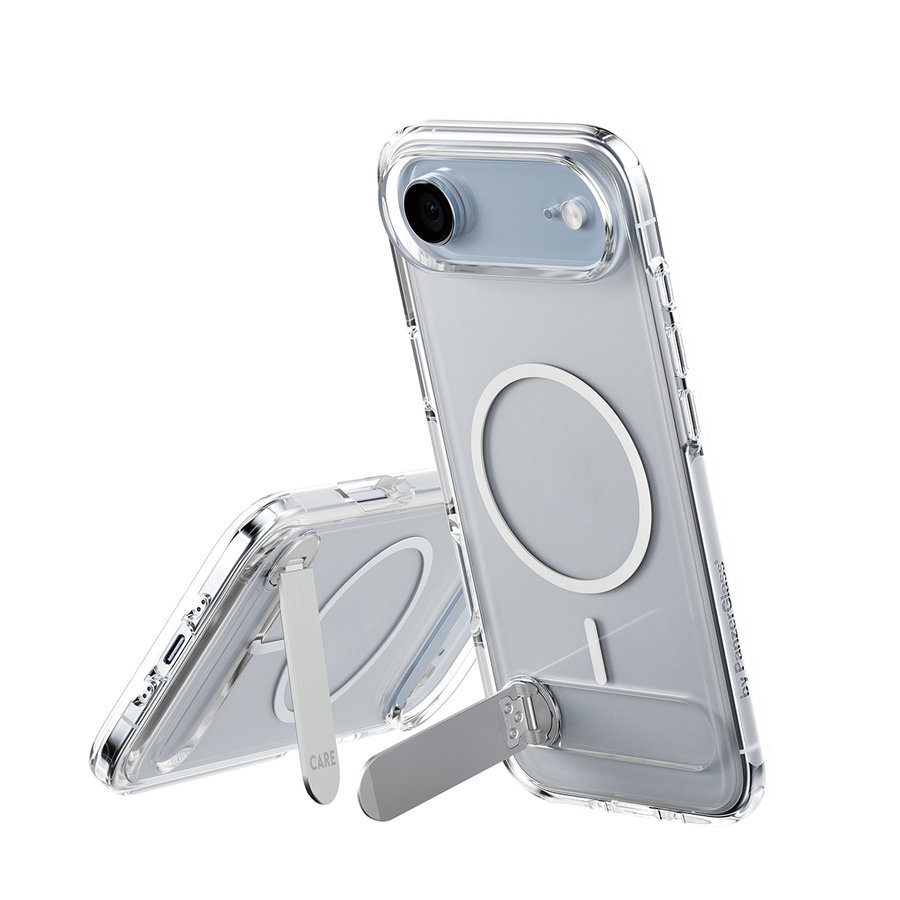 CARE - Puzdro Kickstand pre iPhone 17 Air, transparentná