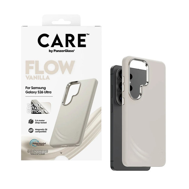CARE - Puzdro FLOW s QI pre Samsung Galaxy S26 Ultra, vanilla