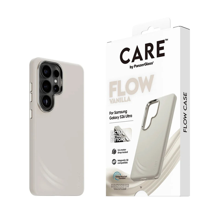 CARE - Puzdro FLOW s QI pre Samsung Galaxy S26 Ultra, vanilla