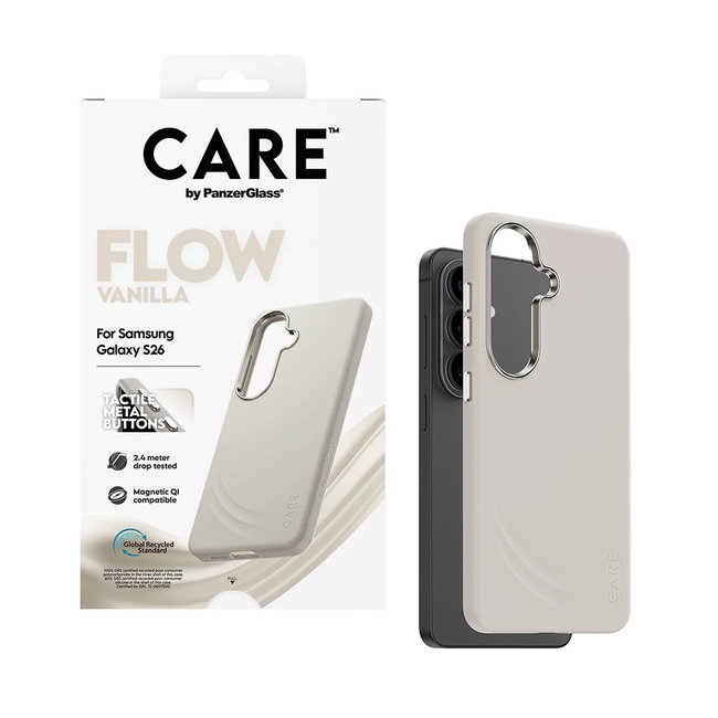 CARE - Puzdro FLOW s QI pre Samsung Galaxy S26, vanilla