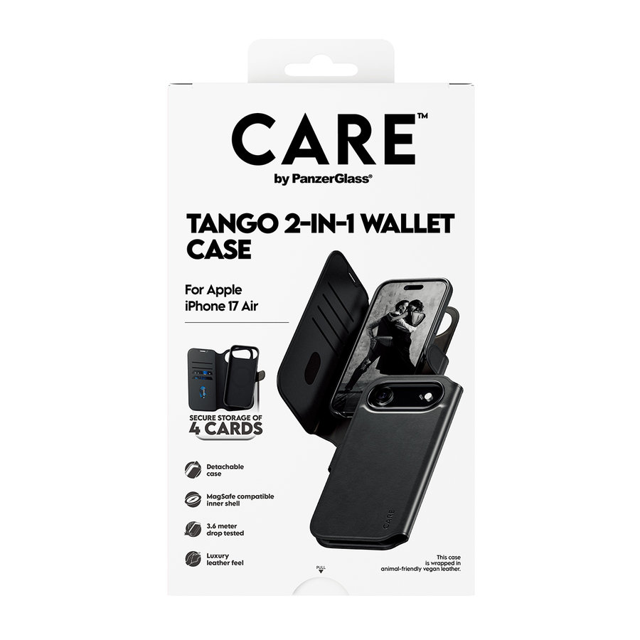 CARE - Puzdro Wallet Tango Two-In-One s MagSafe pre iPhone 17 Air, čierna