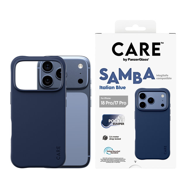 CARE - Puzdro Samba s MagSafe pre iPhone 18 Pro/17 Pro, italian blue