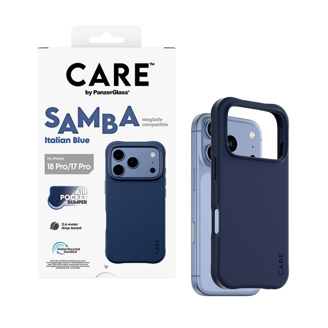 CARE - Puzdro Samba s MagSafe pre iPhone 18 Pro/17 Pro, italian blue