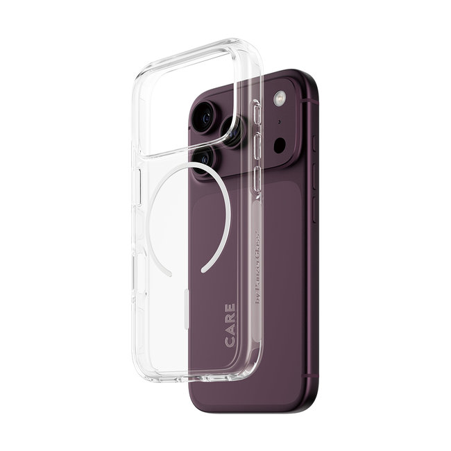 CARE - Puzdro Urban Explorer s bielym MagSafe pre iPhone 18 Pro/17 Pro, transparentná