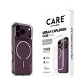 CARE - Puzdro Urban Explorer s bielym MagSafe pre iPhone 18 Pro/17 Pro, transparentná