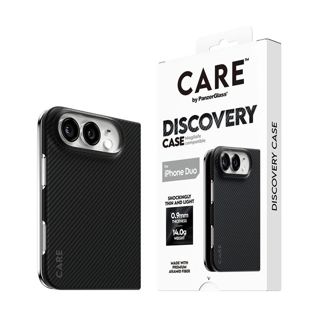 CARE - Puzdro Discovery s MagSafe pre iPhone Duo, čierna