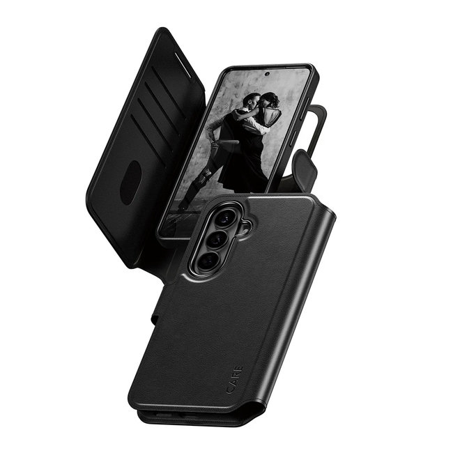 CARE - Puzdro Tango Wallet Two-In-One s QI pre Samsung Galaxy S26, čierna