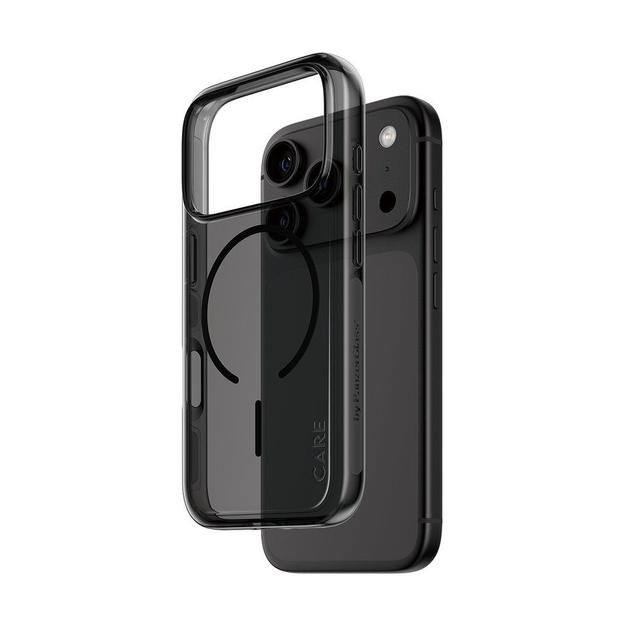 CARE - Puzdro Smokey s MagSafe pre iPhone 18 Pro/17 Pro, čierna