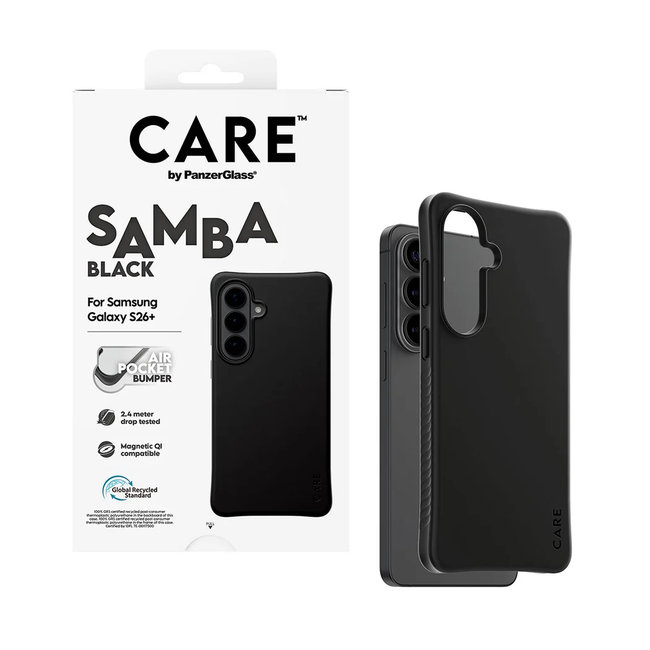 CARE - Puzdro Samba s QI pre Samsung Galaxy S26+, čierna
