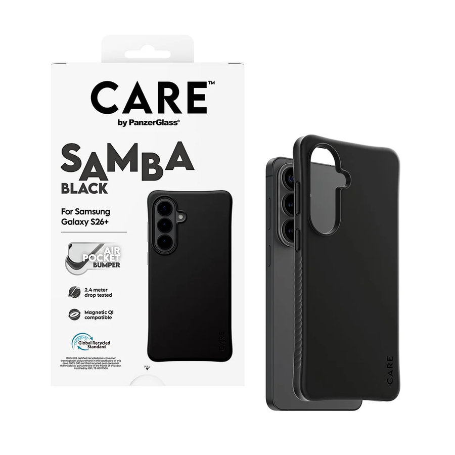 CARE - Puzdro Samba s QI pre Samsung Galaxy S26+, čierna