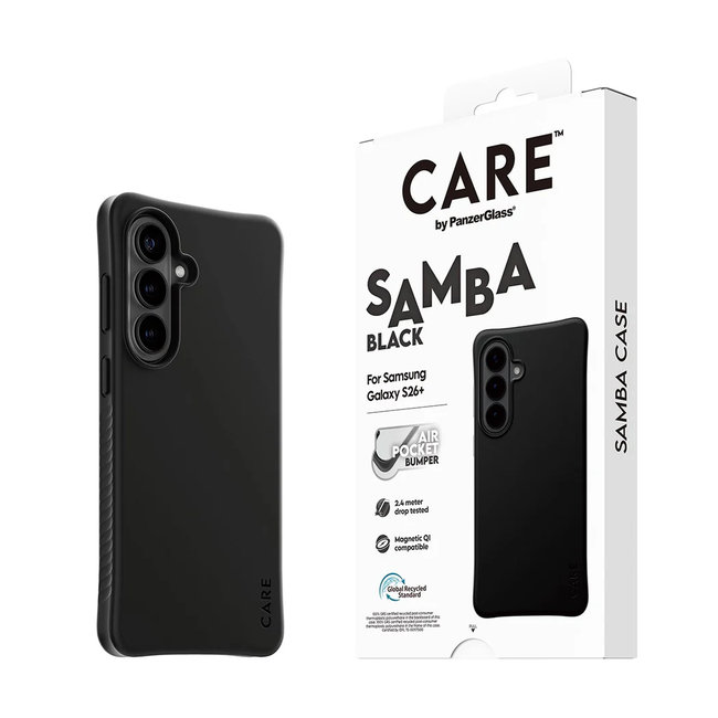 CARE - Puzdro Samba s QI pre Samsung Galaxy S26+, čierna