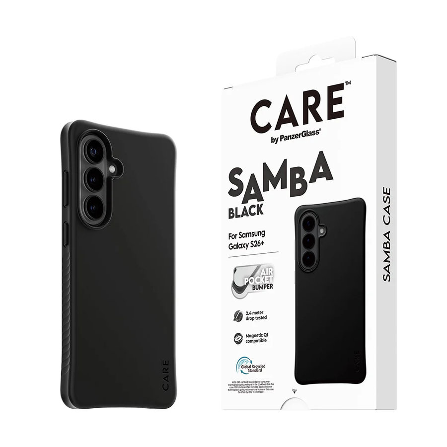 CARE - Puzdro Samba s QI pre Samsung Galaxy S26+, čierna
