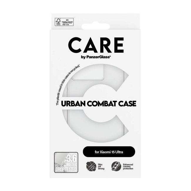 CARE - Puzdro Urban Combat pre Xiaomi 15 Ultra, transparentná